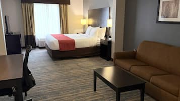 Suite, 1 King Bed, Non Smoking | Pillowtop beds, desk, free WiFi, bed sheets