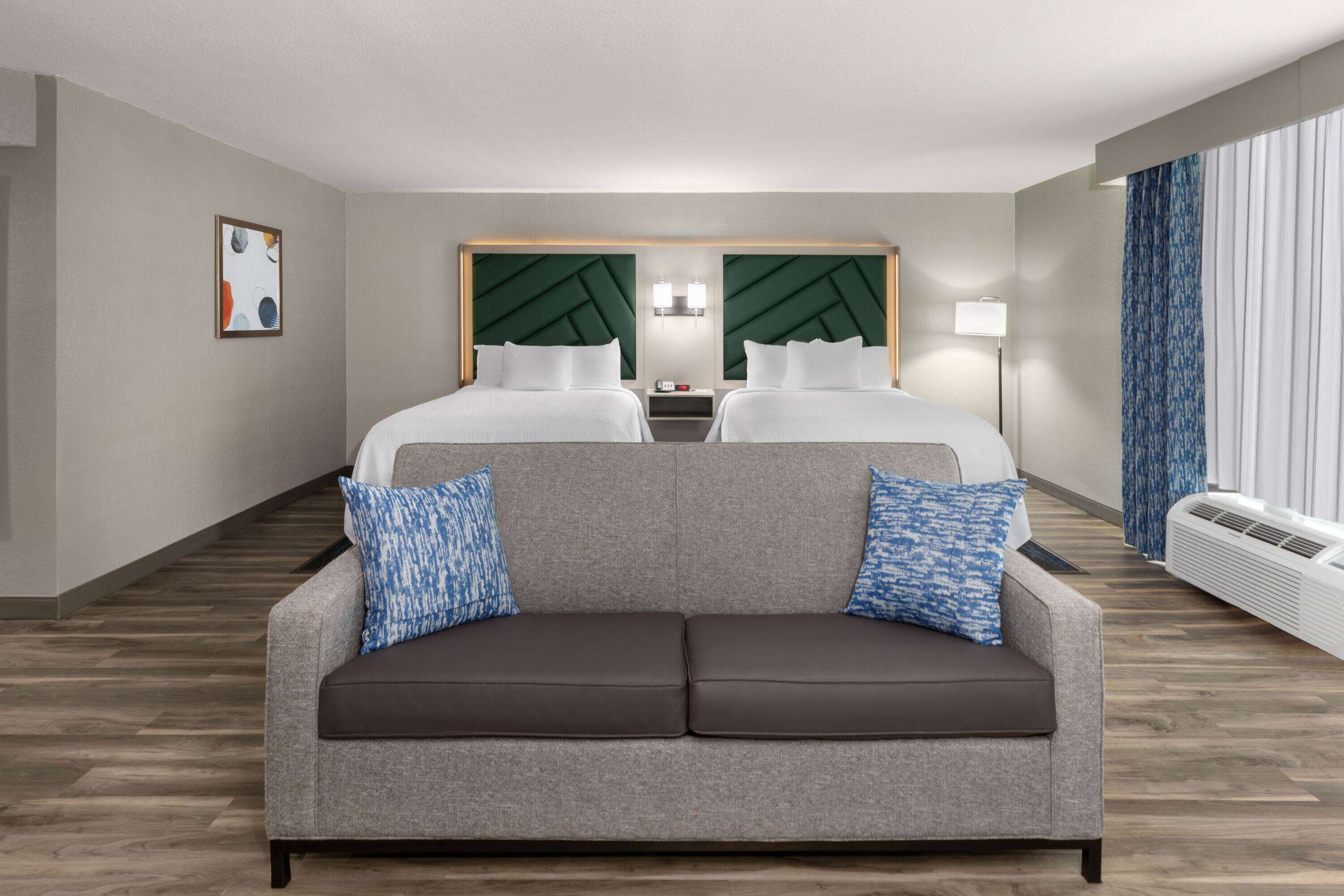 Premium bedding, desk, iron/ironing board, cribs (surcharge)