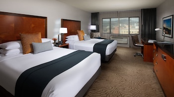 Premium bedding, pillowtop beds, in-room safe, desk at The Paramount Hotel