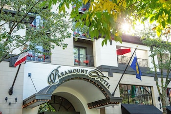 Hotel exterior and entrance at The Paramount Hotel