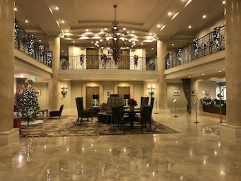 Hotel entrance and lobby at The Paramount Hotel