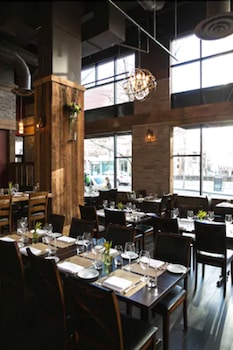 Dinner served, American cuisine at The Paramount Hotel