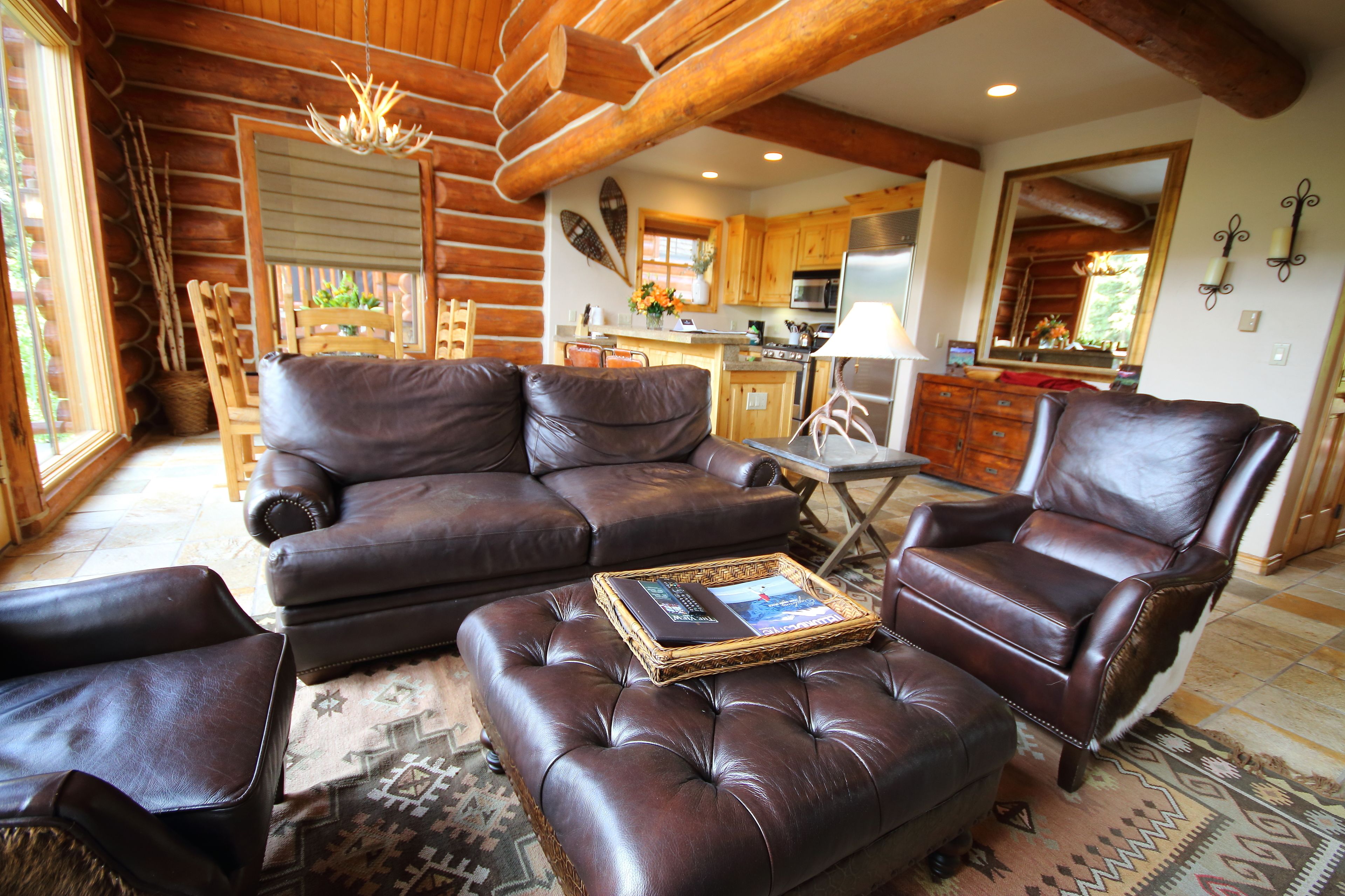 flat-screen tv, ipod dock