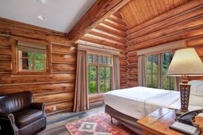 Cabane, 4 chambres | Literie de qualité supérieure, rideaux occultants