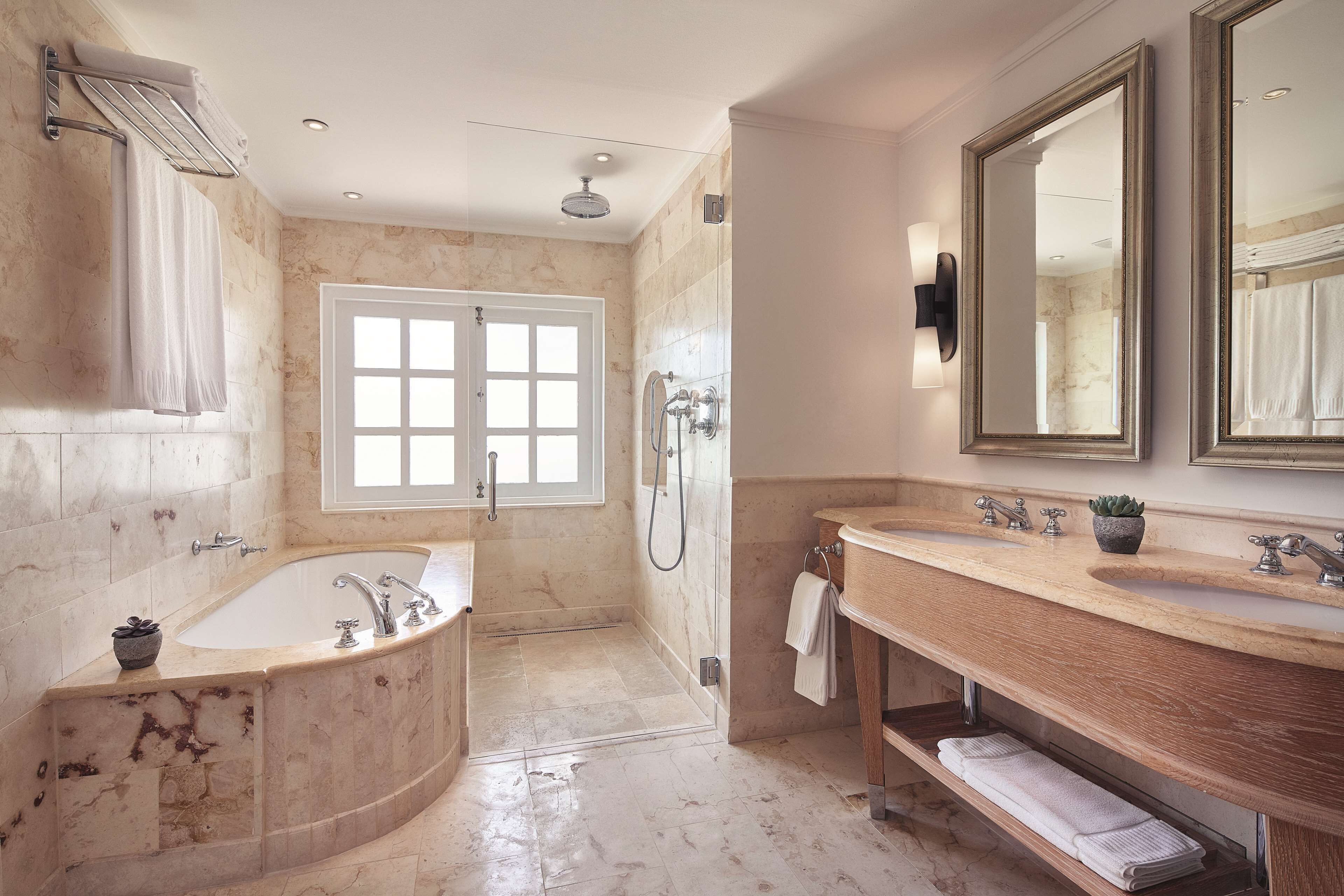 suite, 2 bedrooms (two bedroom suite) | bathroom | designer toiletries, hair dryer, bathrobes, slippers