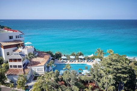 Aerial view. La Samanna, A Belmond Hotel, St Martin