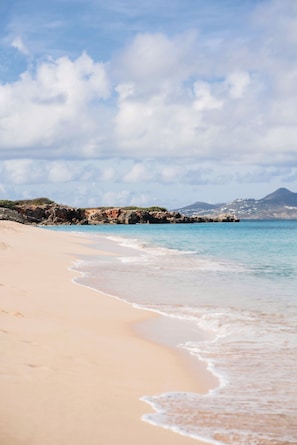 Private beach, beach cabanas, sun loungers, beach umbrellas