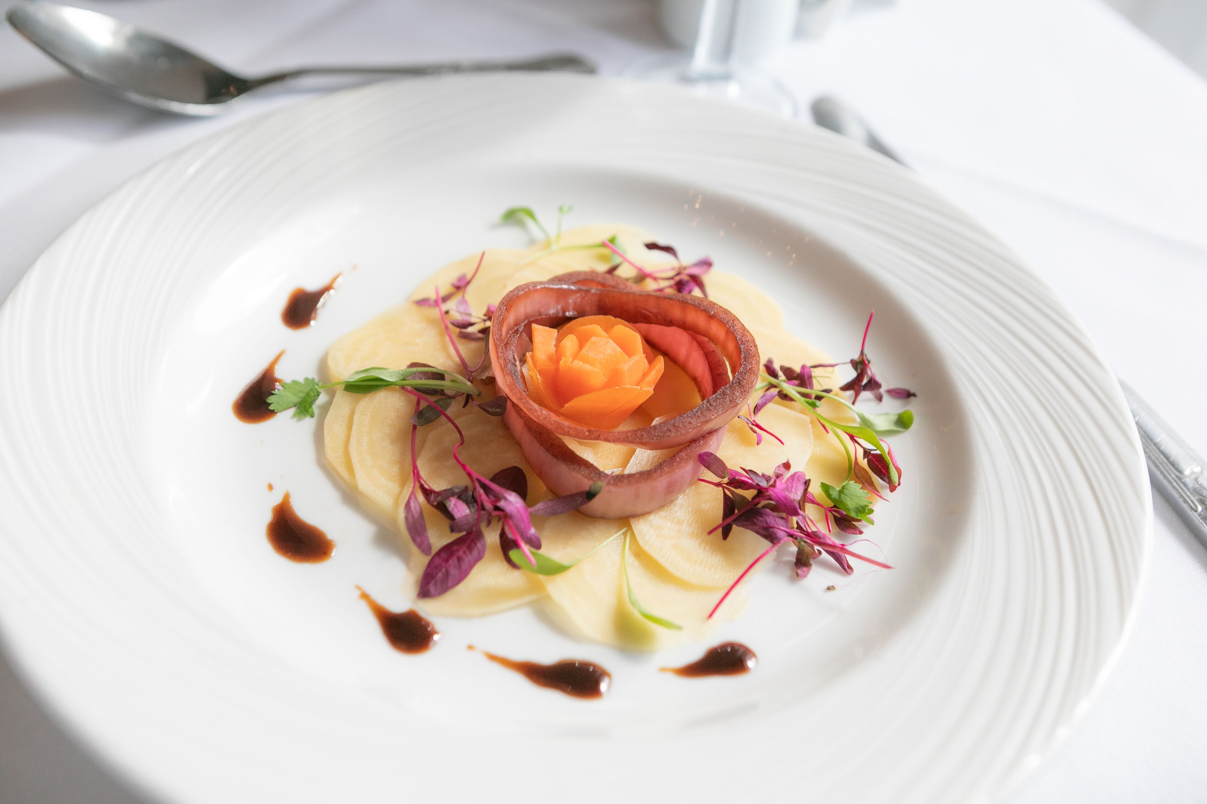 breakfast and dinner served, sea views