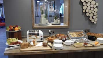 Daily to-go breakfast for a fee