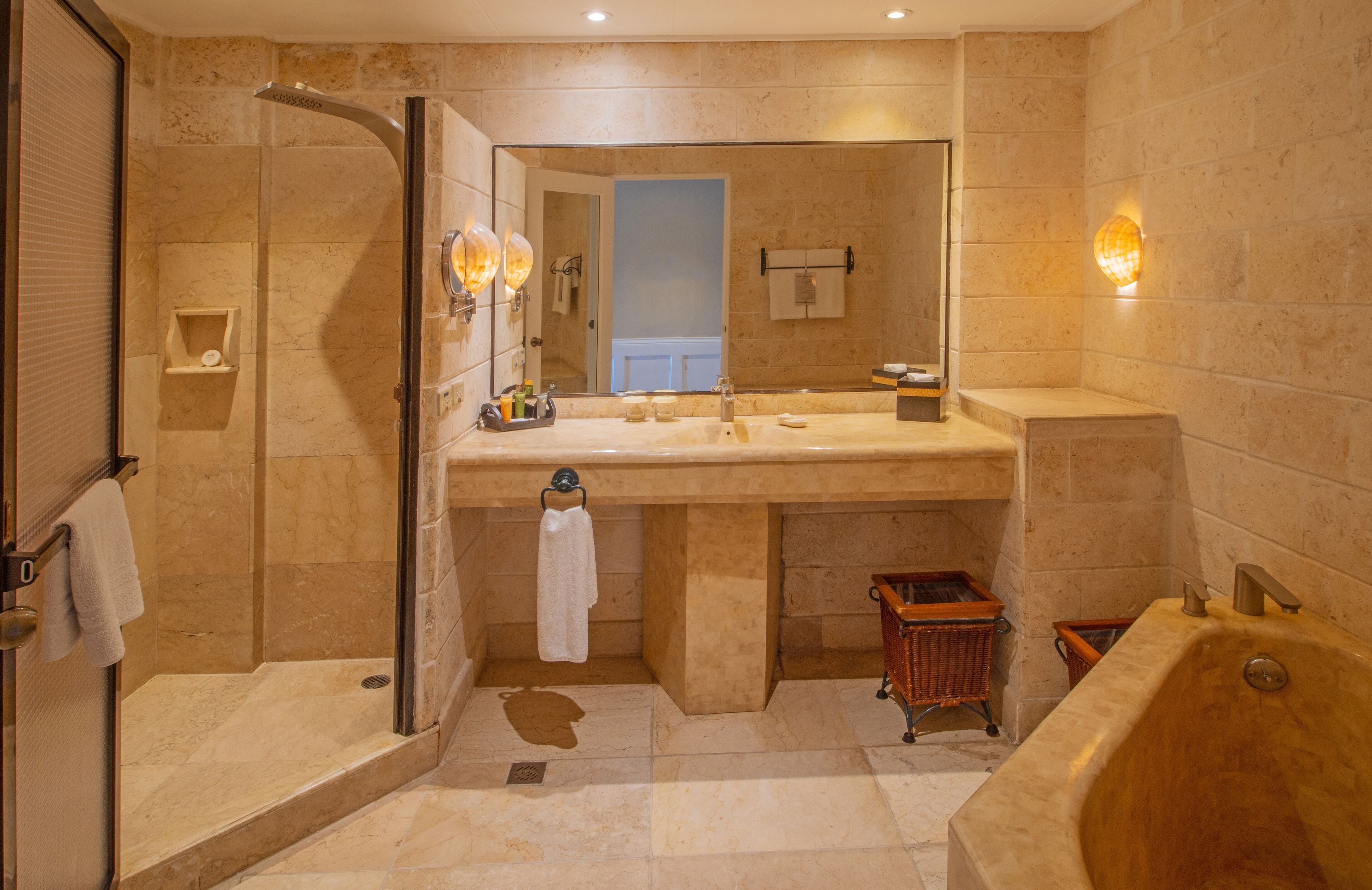 free toiletries, hair dryer, slippers, bidet