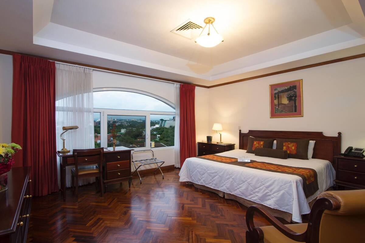 Premium bedding, down duvets, pillow-top beds, in-room safe