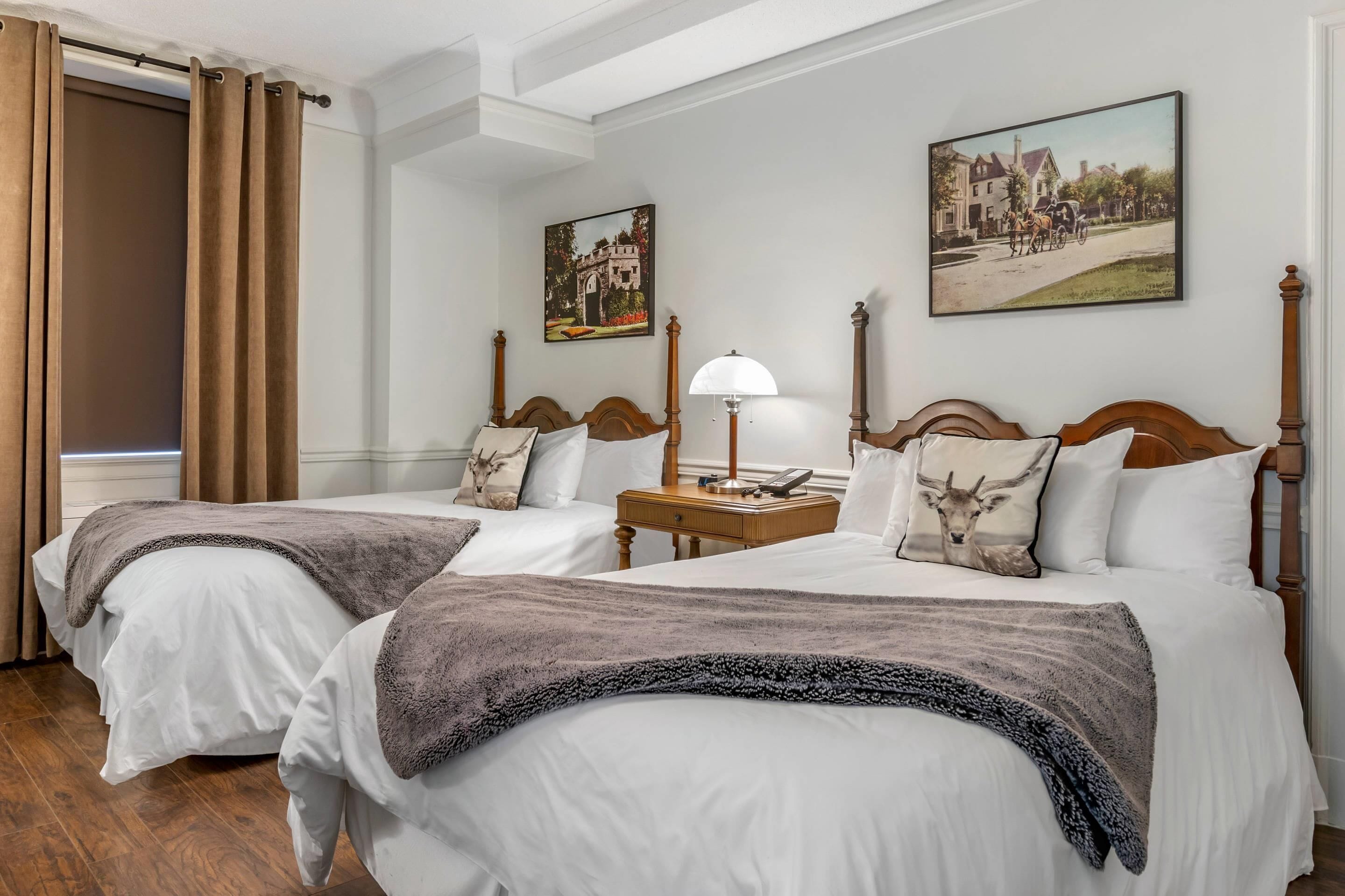 Standard Room, 2 Double Beds, Non Smoking | Premium bedding, down comforters, pillowtop beds, individually furnished