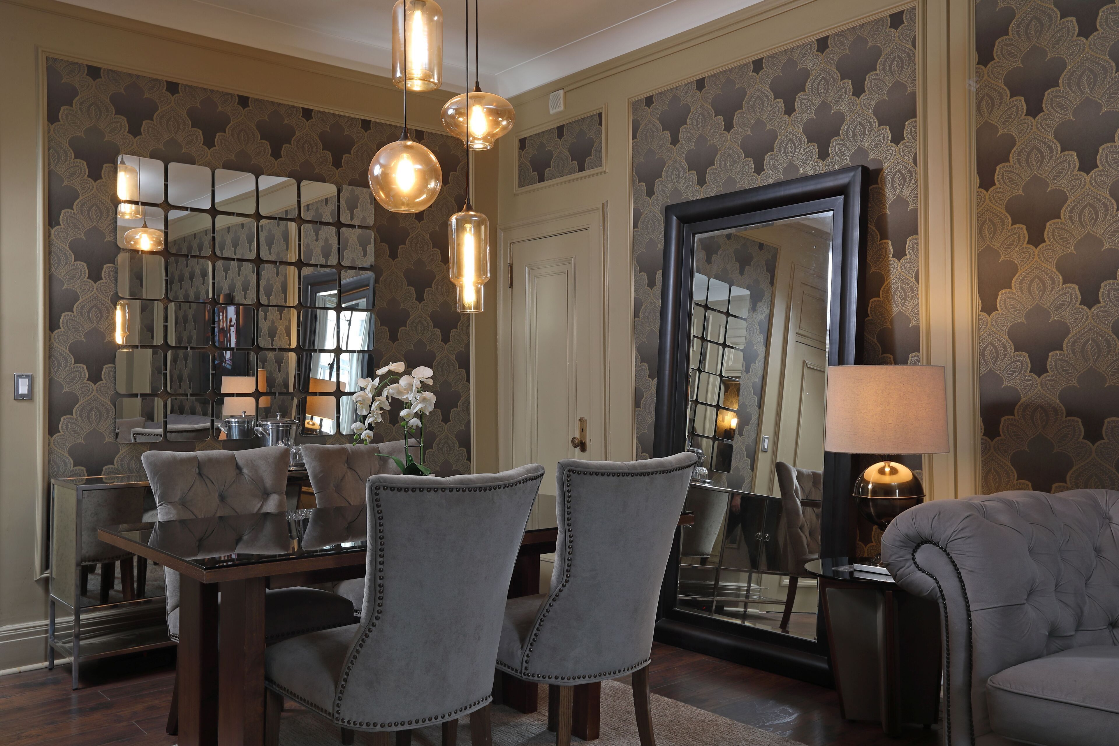 suite, 1 king bed with sofa bed, non smoking | living area | 46-inch flat-screen tv with cable channels, tv