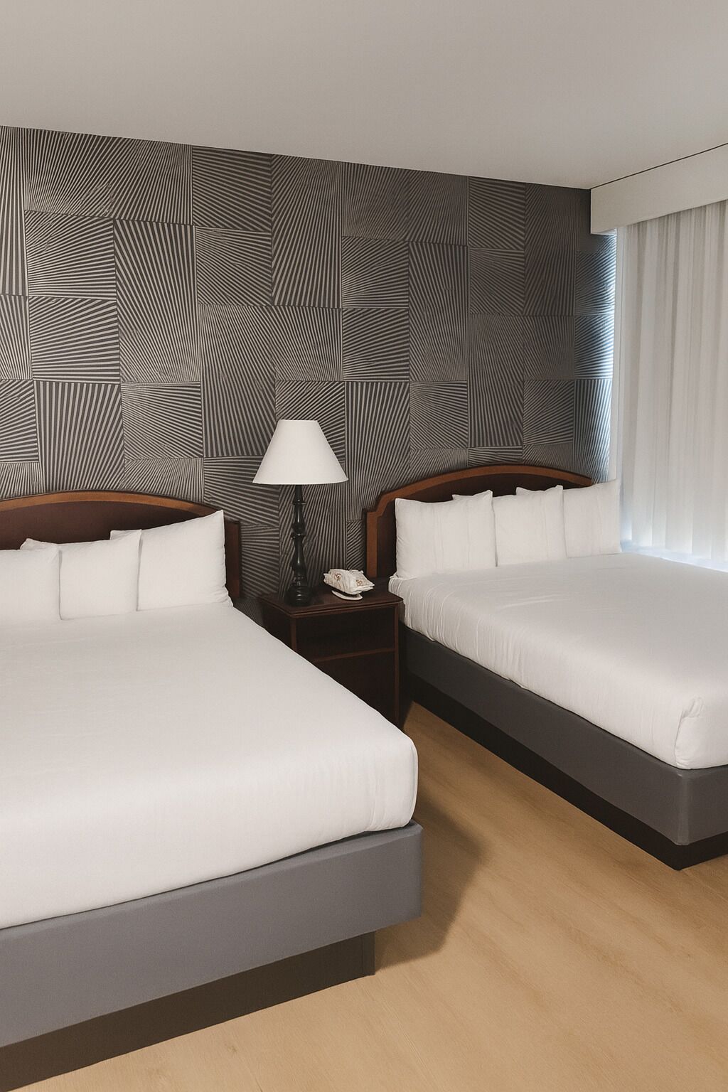 Deluxe Room, 2 Double Beds | Desk, blackout curtains, iron/ironing board, free WiFi