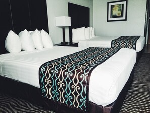 Standard Room, 2 Queen Beds, Non Smoking, Refrigerator & Microwave | Laptop workspace, iron/ironing board, cribs/infant beds, rollaway beds - Best Western Executive Inn (Mount Gilead)