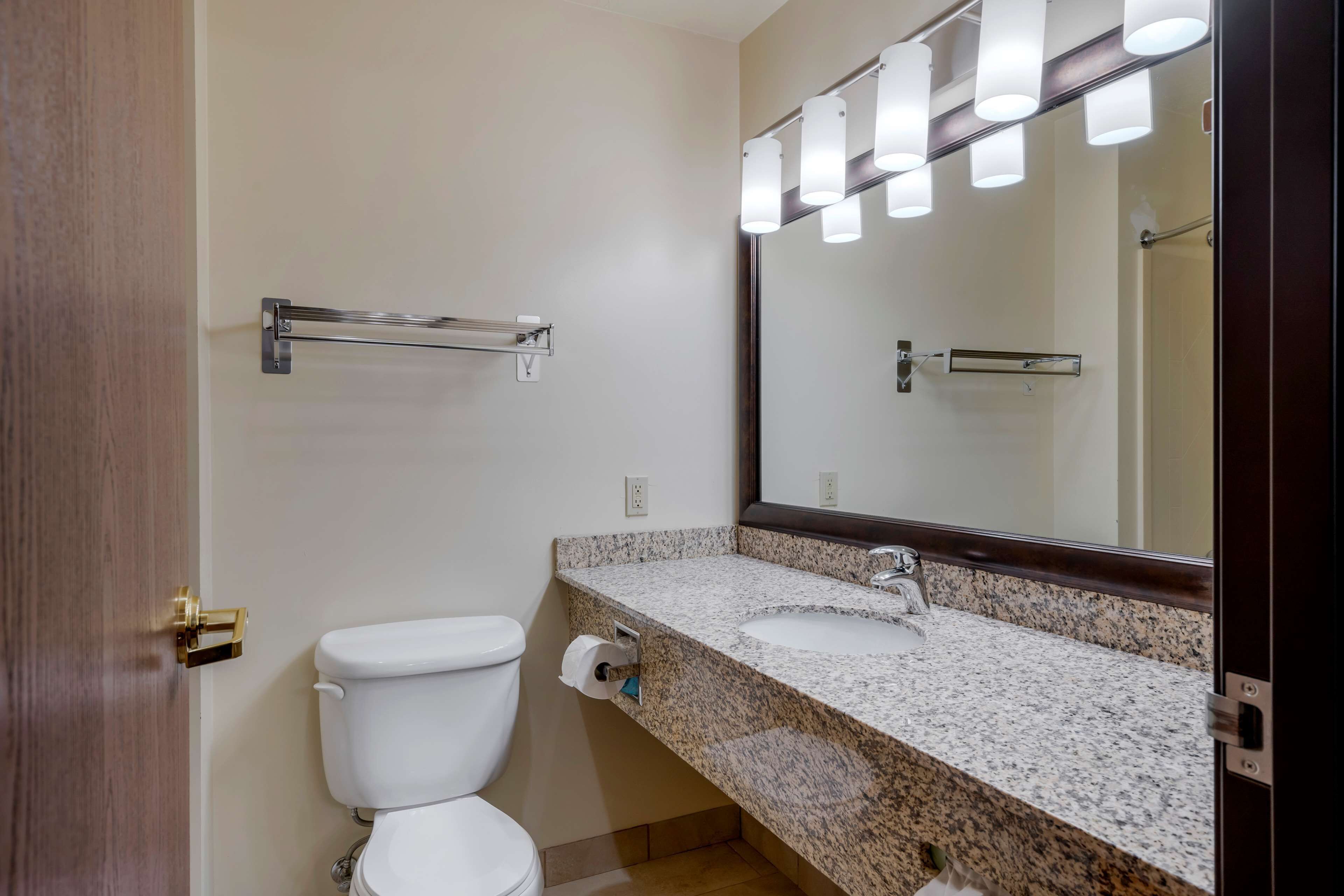 free toiletries, hair dryer, towels, soap