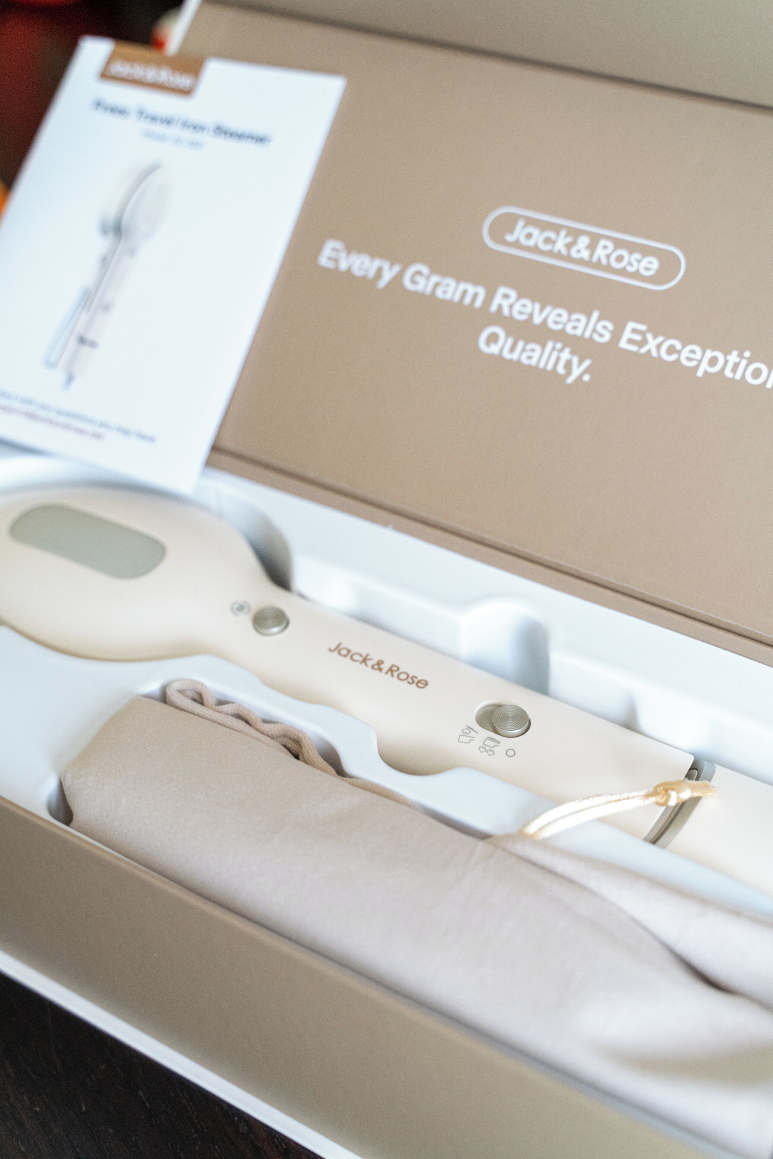 A Jack & Rose digital scale in its packaging.