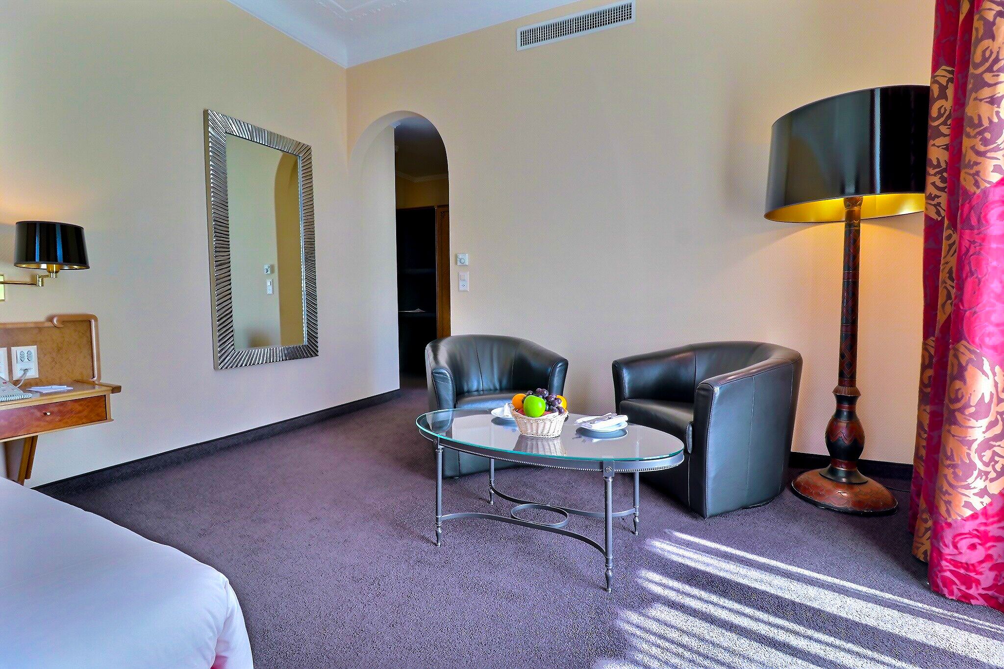 junior suite, 1 double bed, balcony | living area | 43-inch flat-screen tv with digital channels, tv