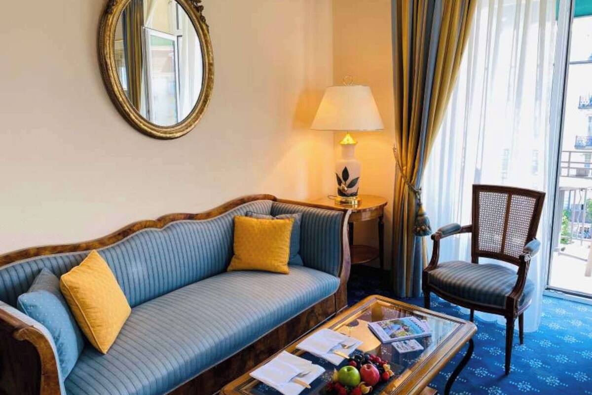 junior suite, 1 double bed, balcony | in-room safe, desk, soundproofing, free cots/infant beds