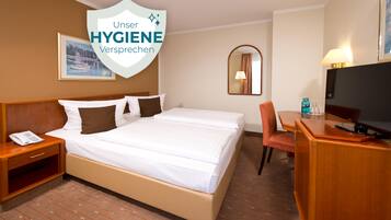 Minibar, in-room safe, desk, blackout curtains