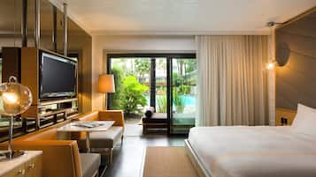 Sábanas de algodón egipcio, ropa de cama de alta calidad y minibar