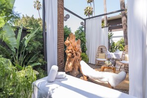 Couples treatment rooms, hot stone massages, deep-tissue massages