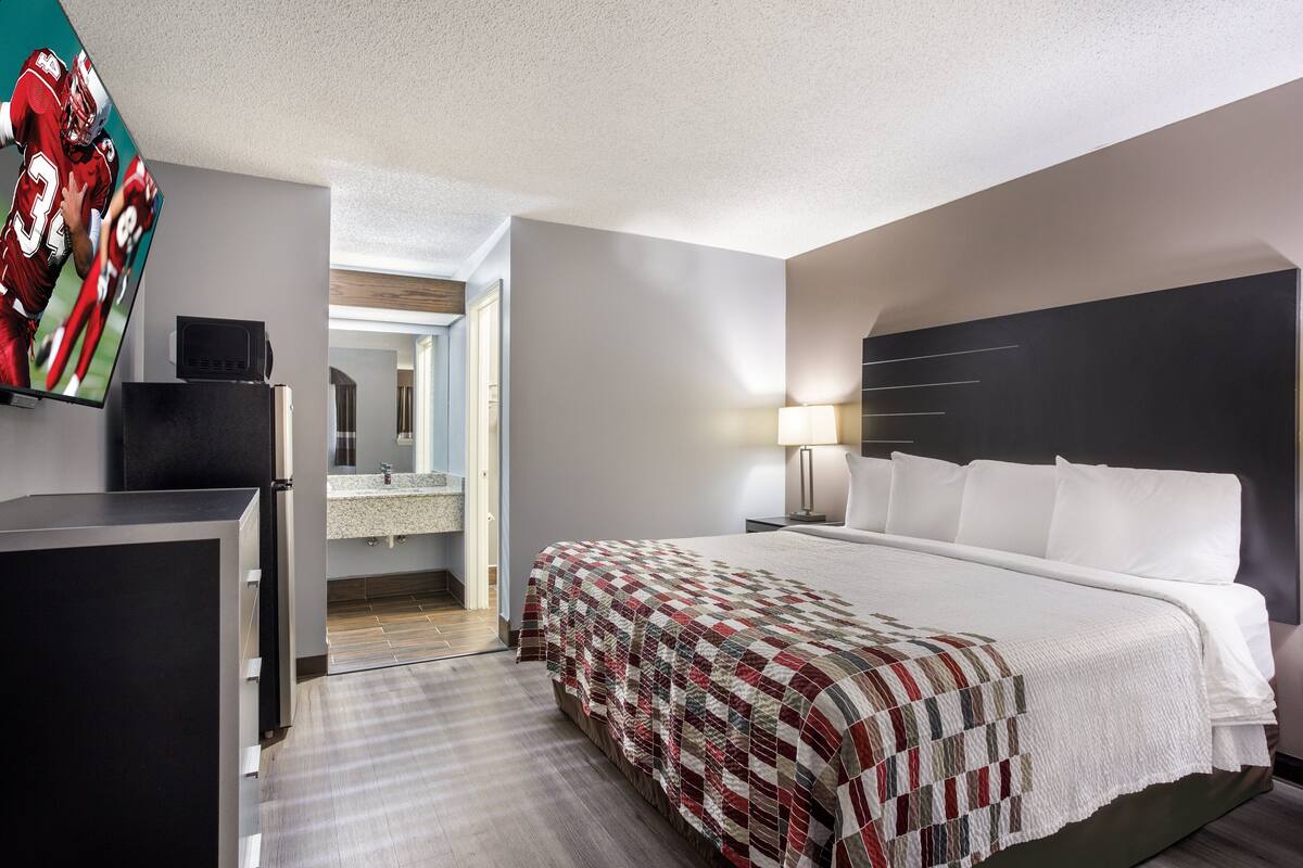 Suite, 1 King Bed with Sofa bed, Non Smoking | Blackout curtains, free WiFi, bed sheets, alarm clocks