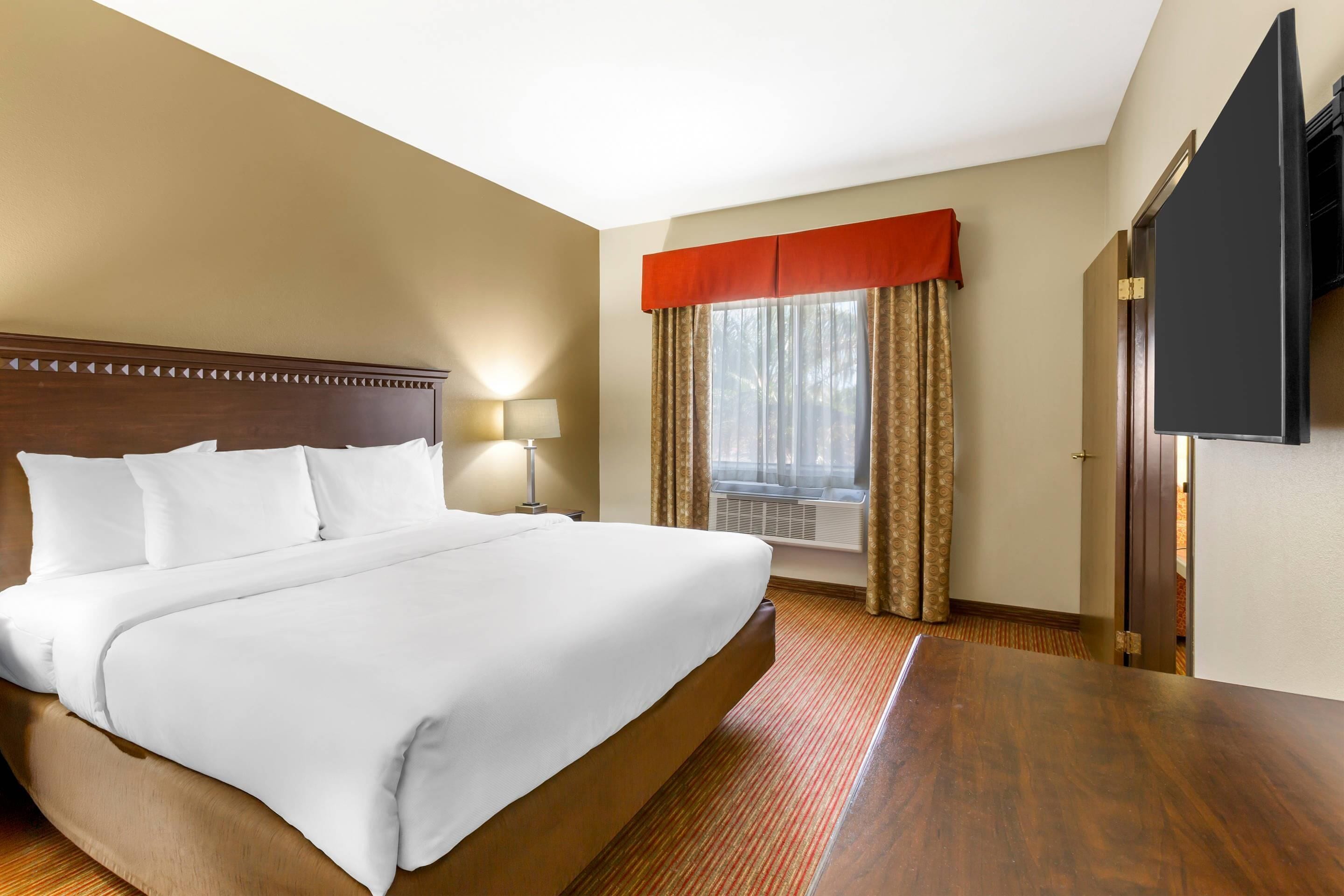 suite, 1 king bed, non smoking (sofa) | premium bedding, desk, iron/ironing board, rollaway beds