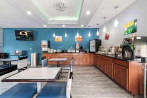 Free daily buffet breakfast