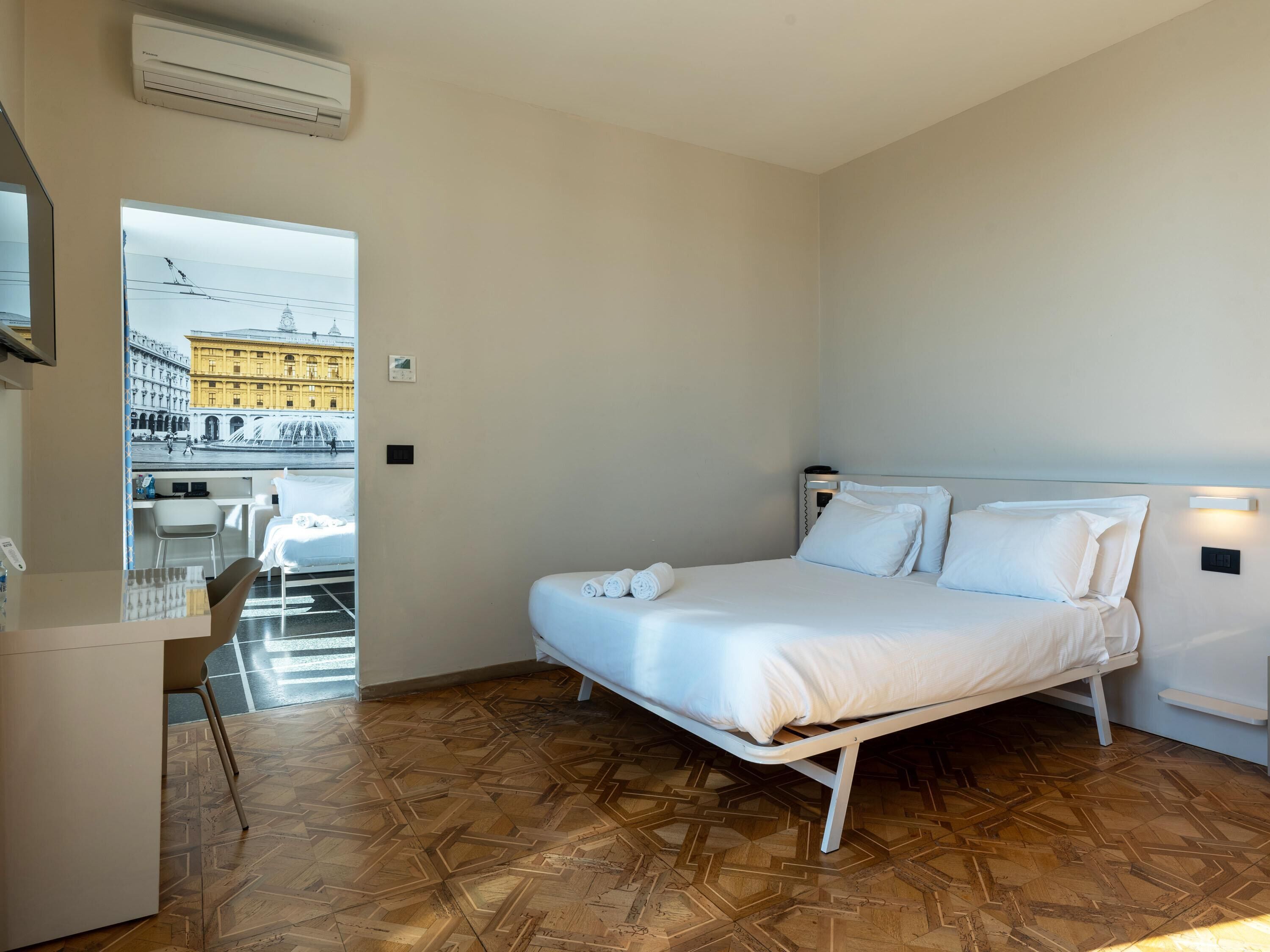 In-room safe, desk, laptop workspace, iron/ironing board