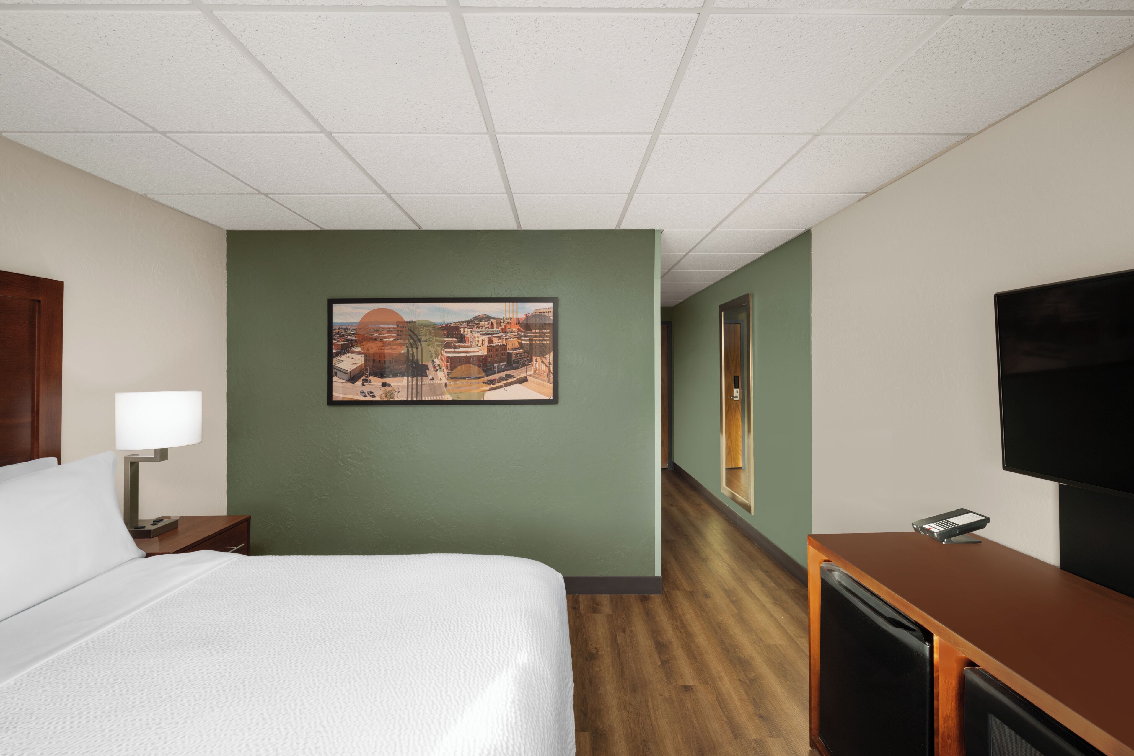 Premium bedding, pillowtop beds, in-room safe, desk