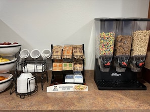 Free daily buffet breakfast