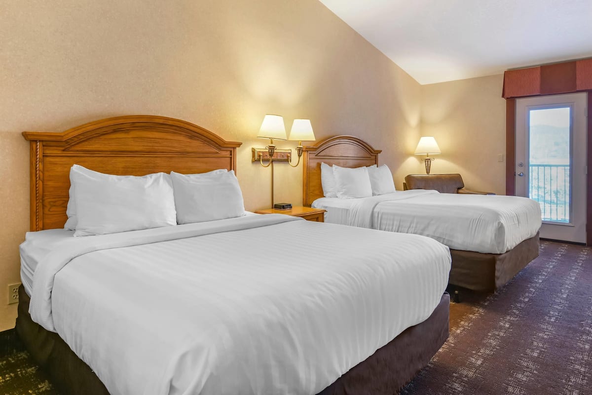 Premium bedding, desk, iron/ironing board, free cots/infant beds