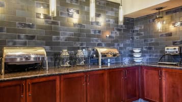 Free daily buffet breakfast