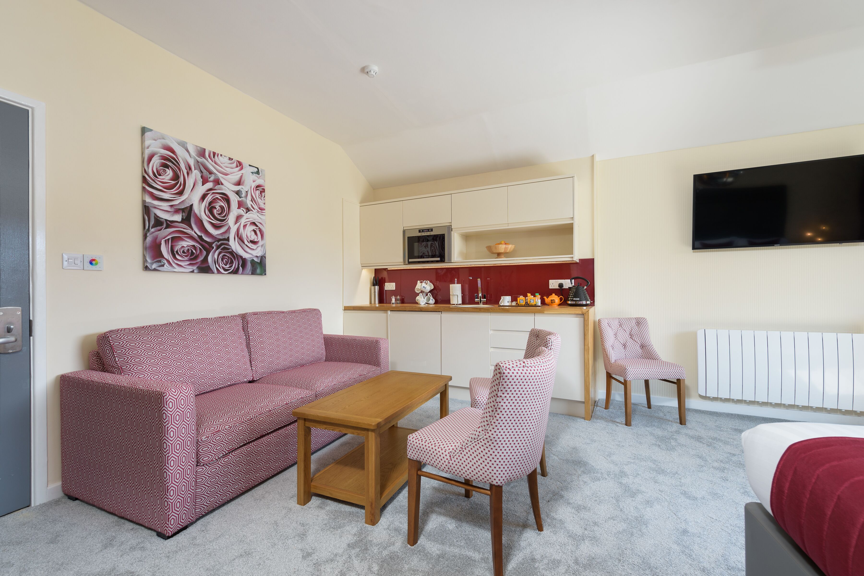 premium bedding, individually decorated, individually furnished, desk