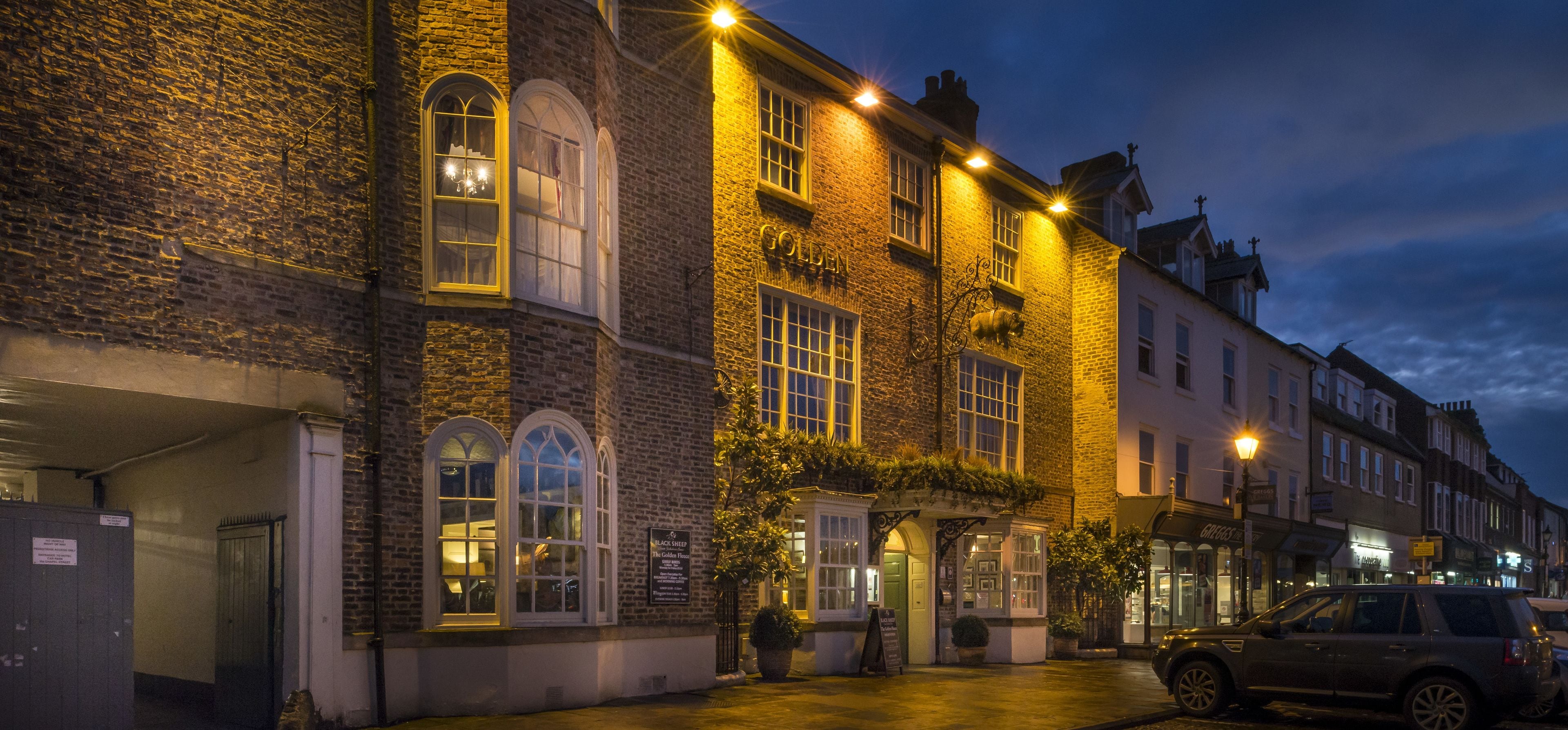 front of property – evening/night