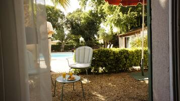 Blick auf den Garten