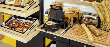 Daily buffet breakfast (EUR 10 per person)