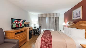 In-room safe, desk, laptop workspace, blackout drapes
