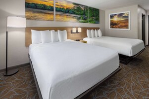 Room, 2 Queen Beds, Non Smoking | In-room safe, desk, iron/ironing board, free cribs/infant beds