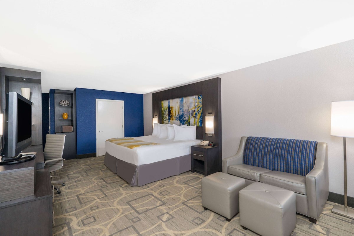 Deluxe Studio Suite, 1 King Bed, Non Smoking | Desk, iron/ironing board, free cribs/infant beds, free WiFi