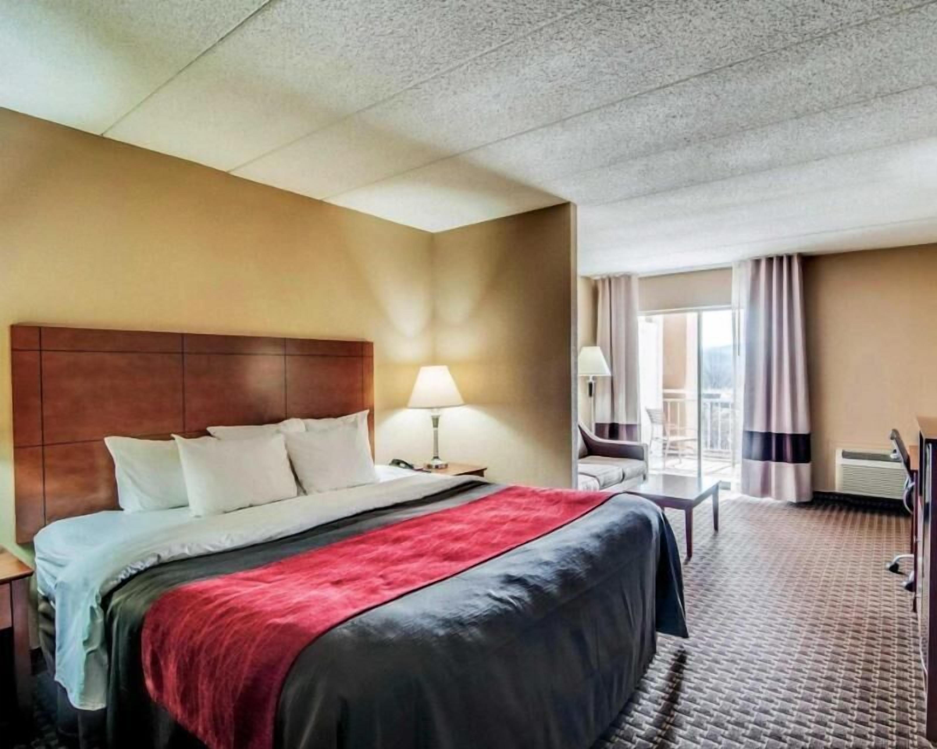 Premium bedding, pillowtop beds, blackout drapes, iron/ironing board