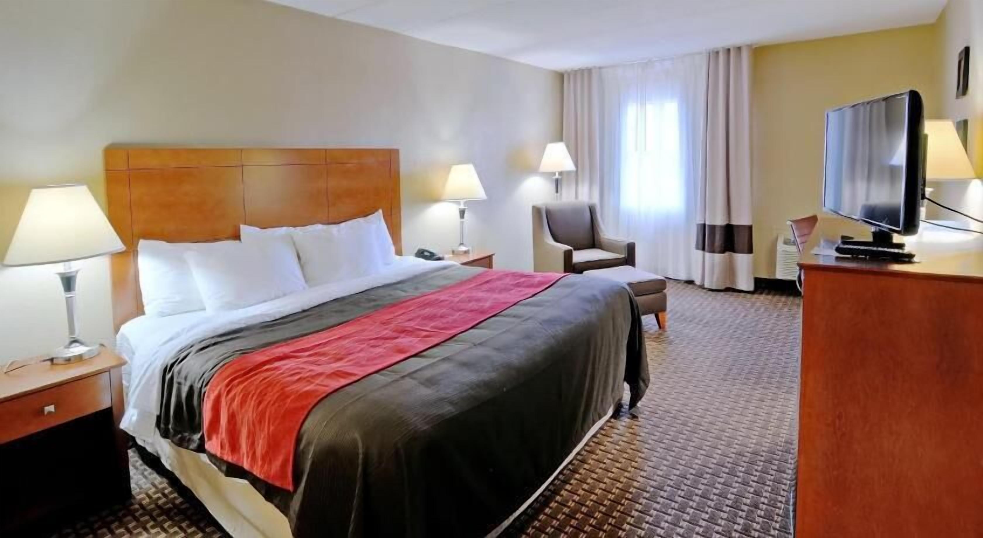 Premium bedding, pillowtop beds, blackout drapes, iron/ironing board