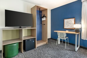 Desk, laptop workspace, soundproofing, iron/ironing board