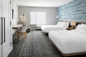 Individually decorated, individually furnished, desk, iron/ironing board