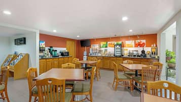 Free daily buffet breakfast