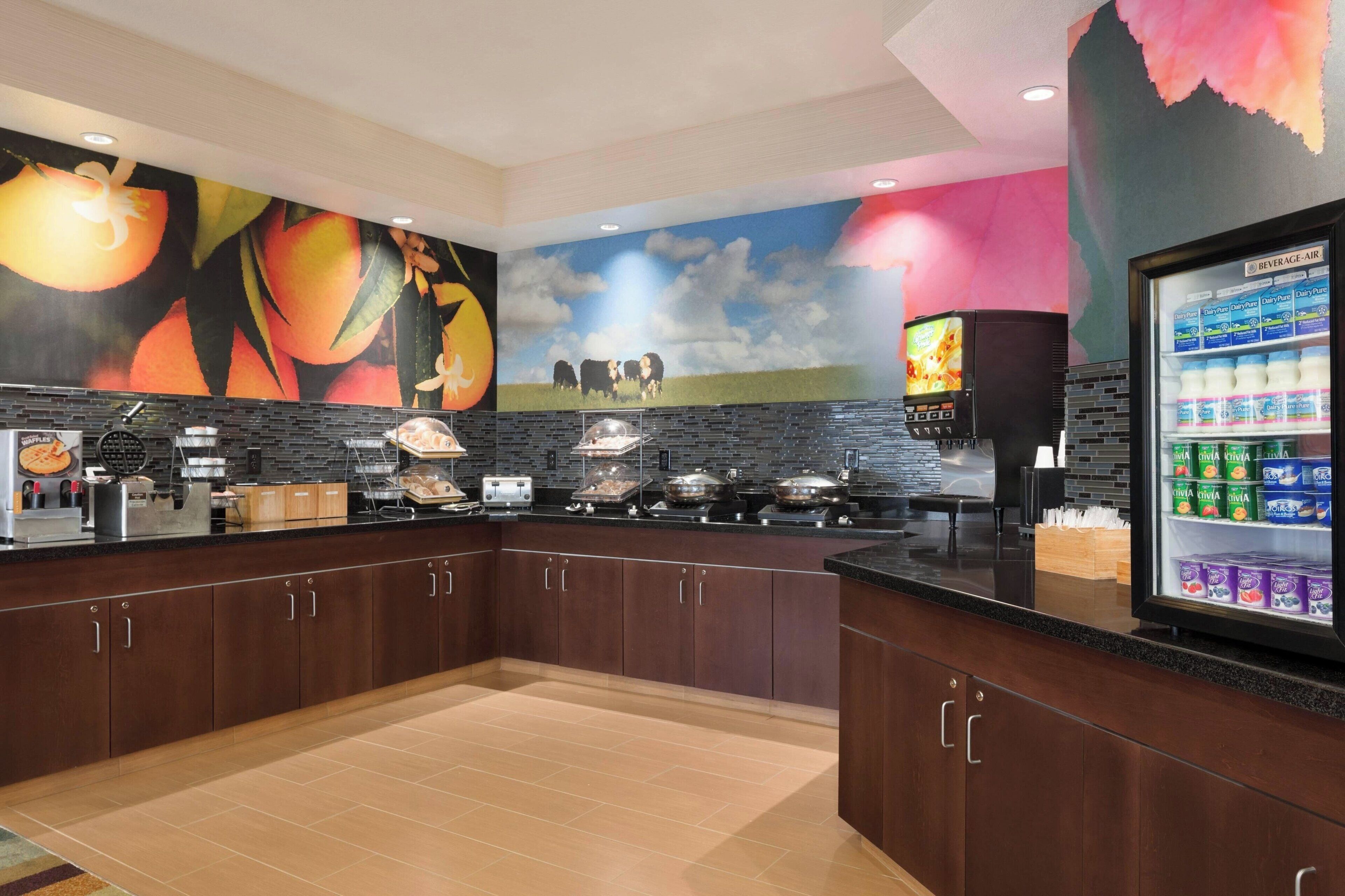 free daily buffet breakfast