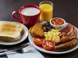 Daily buffet breakfast (GBP 14.00 per person)