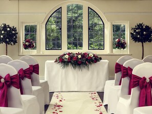 Área interna para casamento