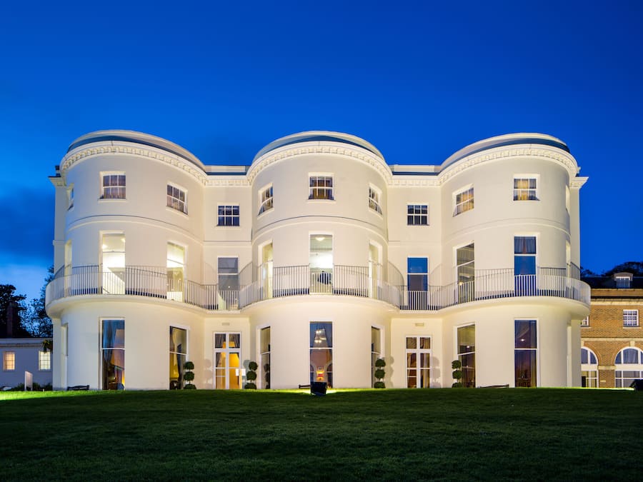 Front of property – evening/night